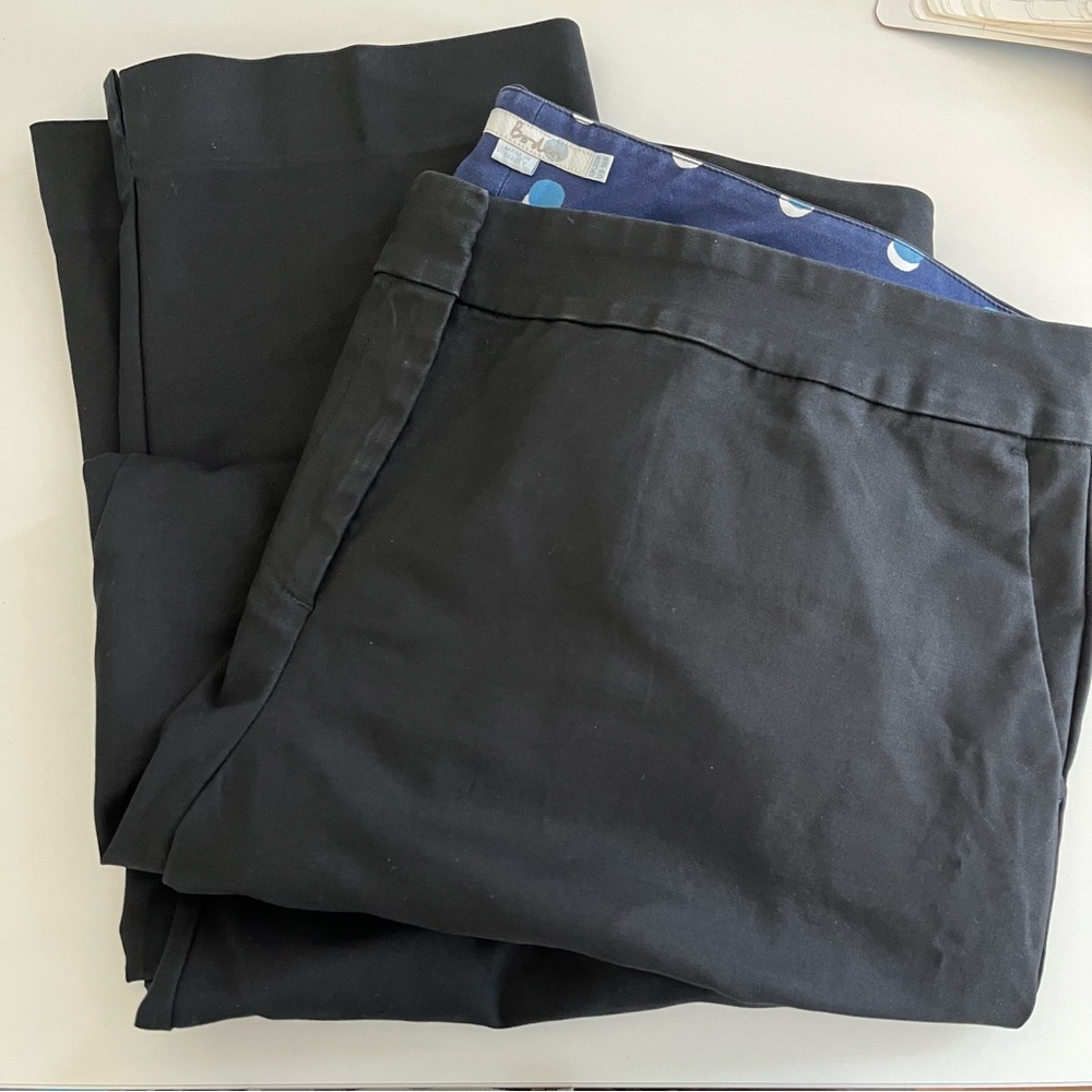 Boden Richmond Trouser Pants Black Womens 16R work pants basic classic‎ pants